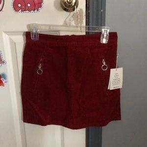Corduroy Maroon skirt